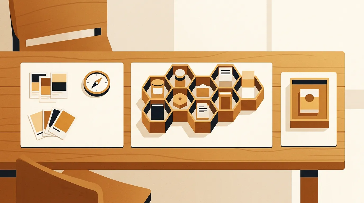 Three organized context areas for brand identity, reusable memories, and one-time post details
